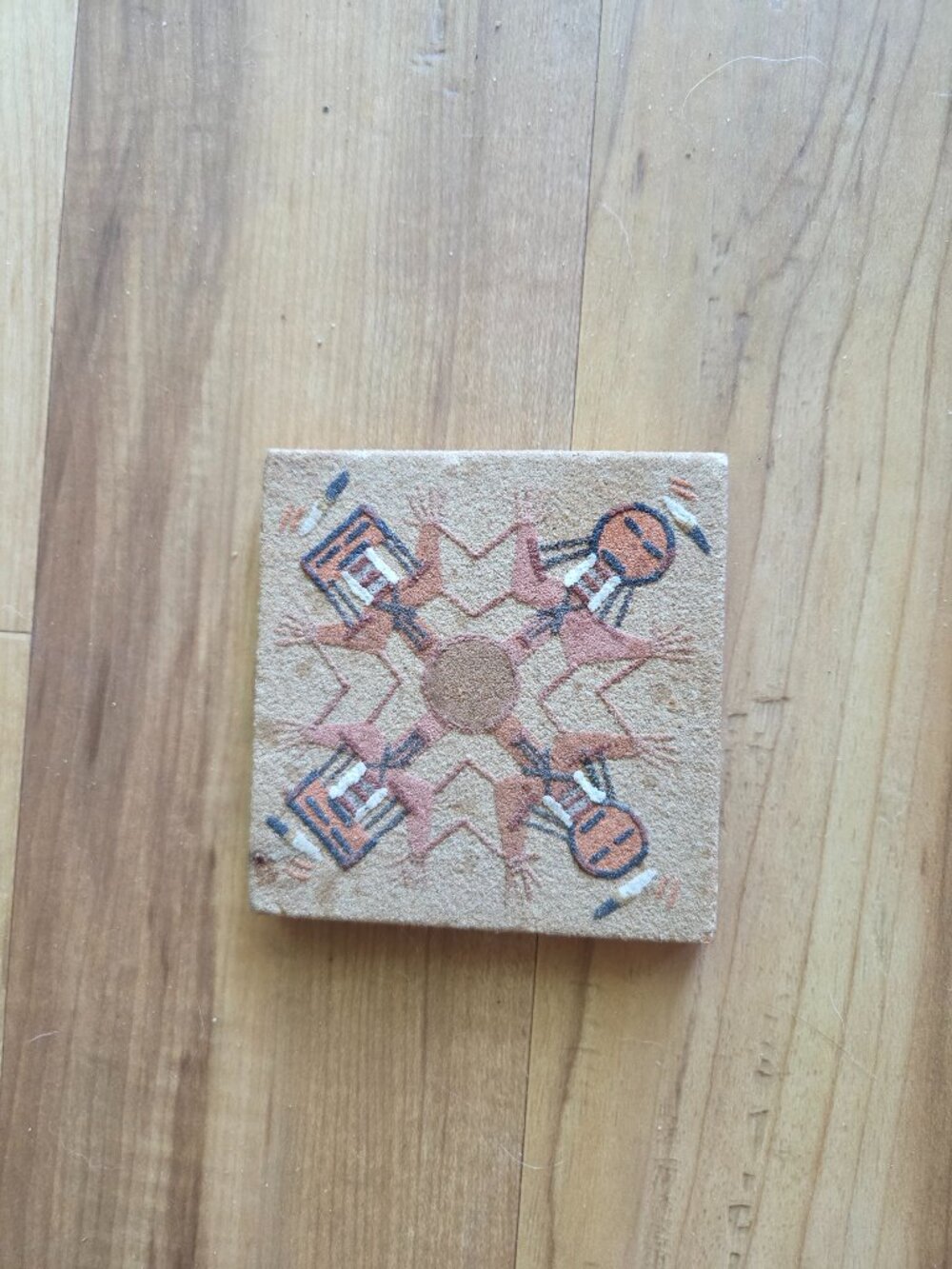Decorative 4"x4" Tile with Indian Design